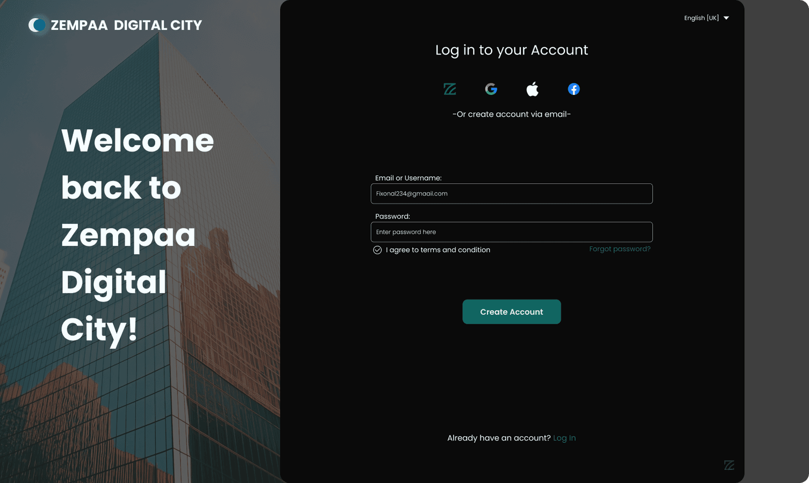Zempaa Digital City Sign in